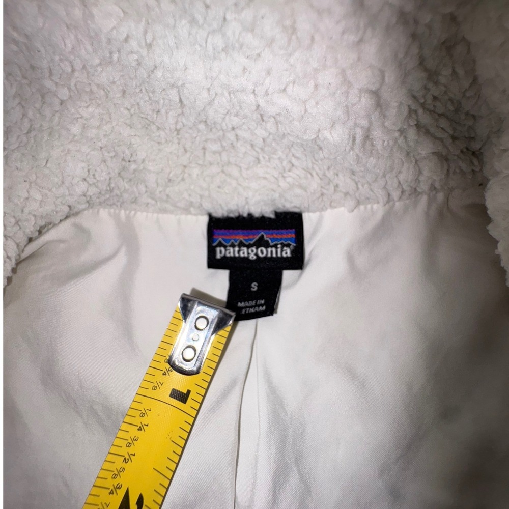 Patagonia Los Gatos Fleece Vest Womens Small White Full Zip High Pile Soft 25216 - Picture 3 of 8